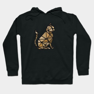 geometric cat Hoodie